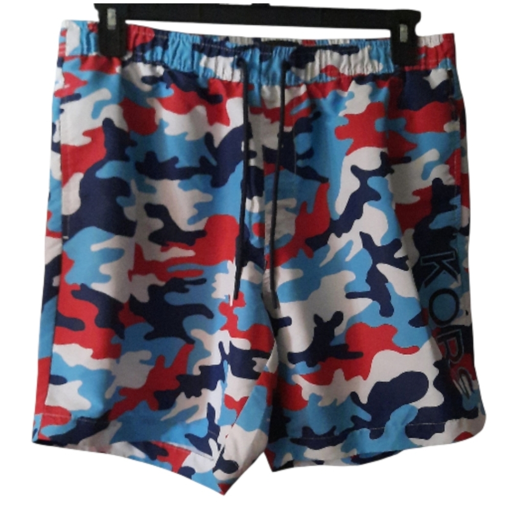Michael Kors Mens Camo Swim Shorts Size XL